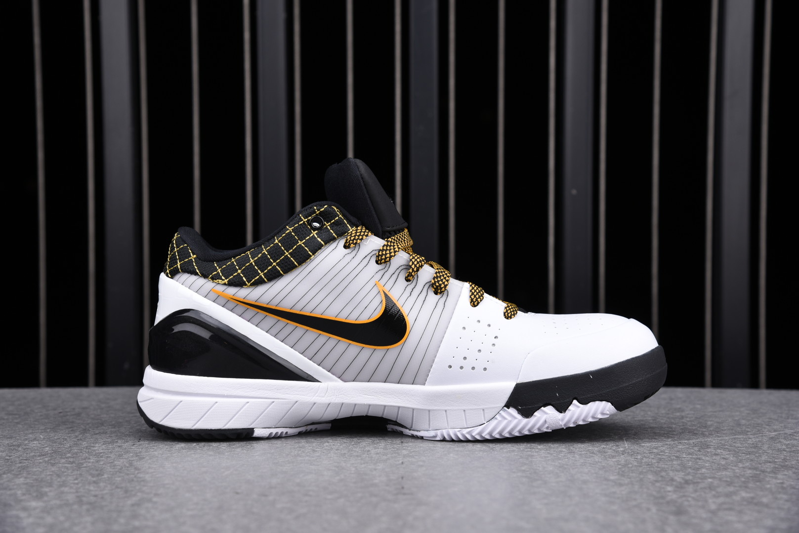 Nike Kobe 4 Protro White Black Del Sol