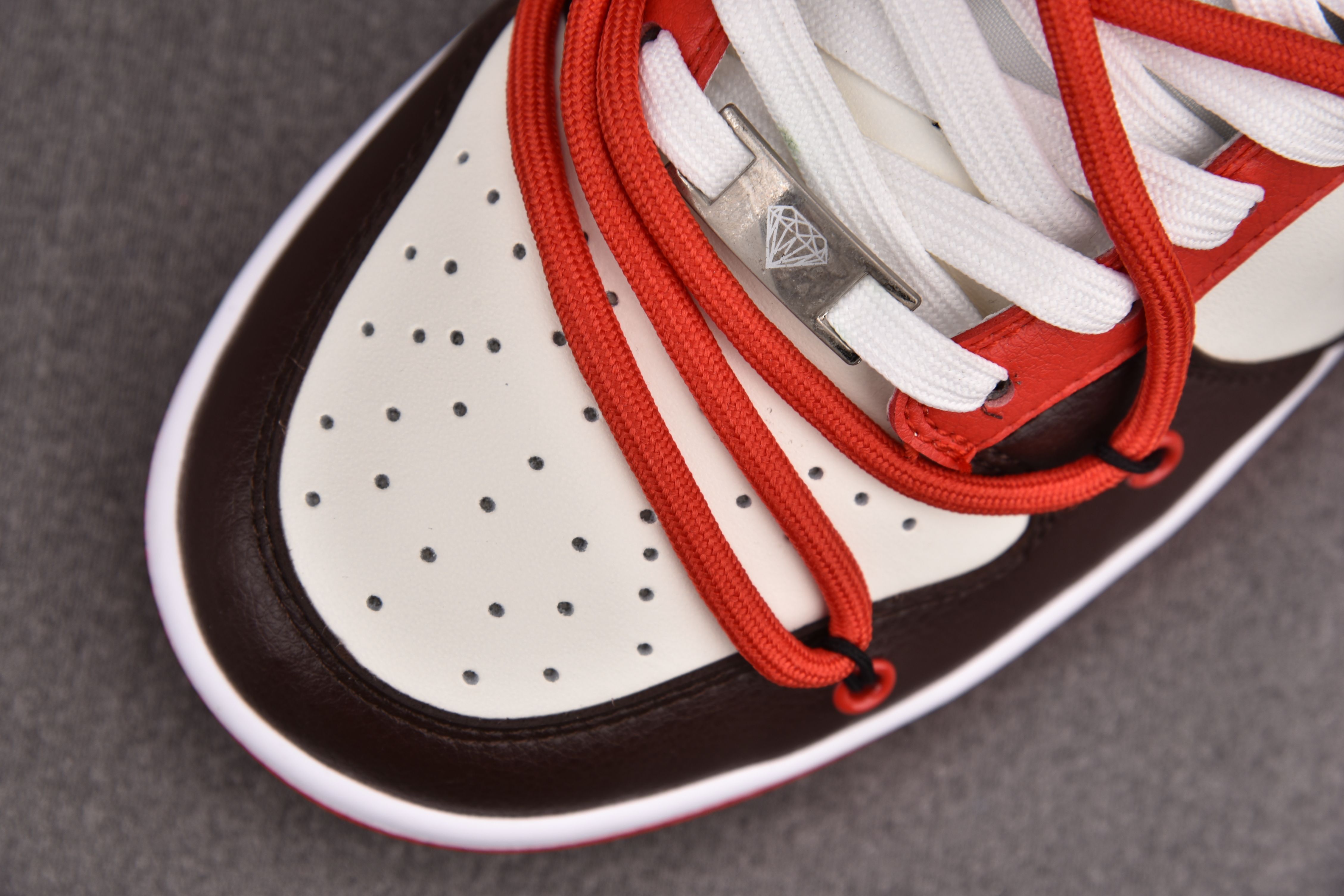 Nike Dunk Low EMB Chicago Valentine's Day Red Brown Limited (Custom Sneaker)