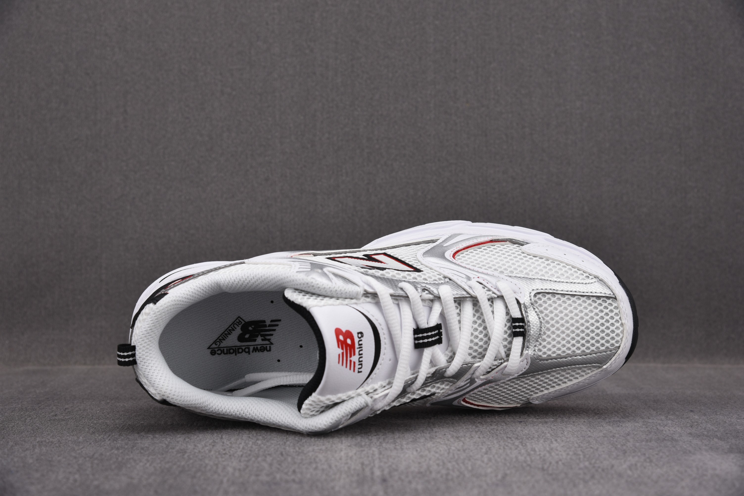 New Balance 530v2 White Silver Red