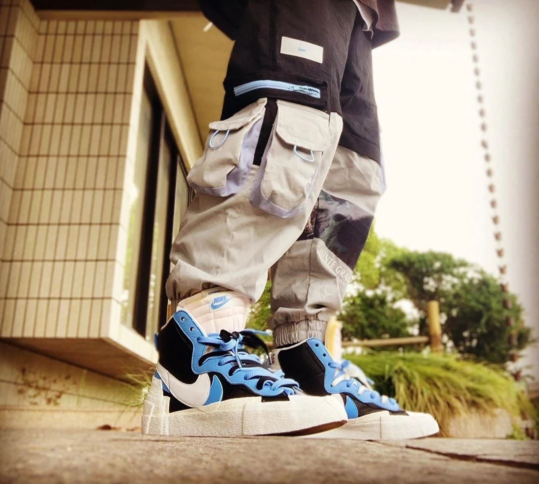 Nike Blazer High sacai White Black Legend Blue