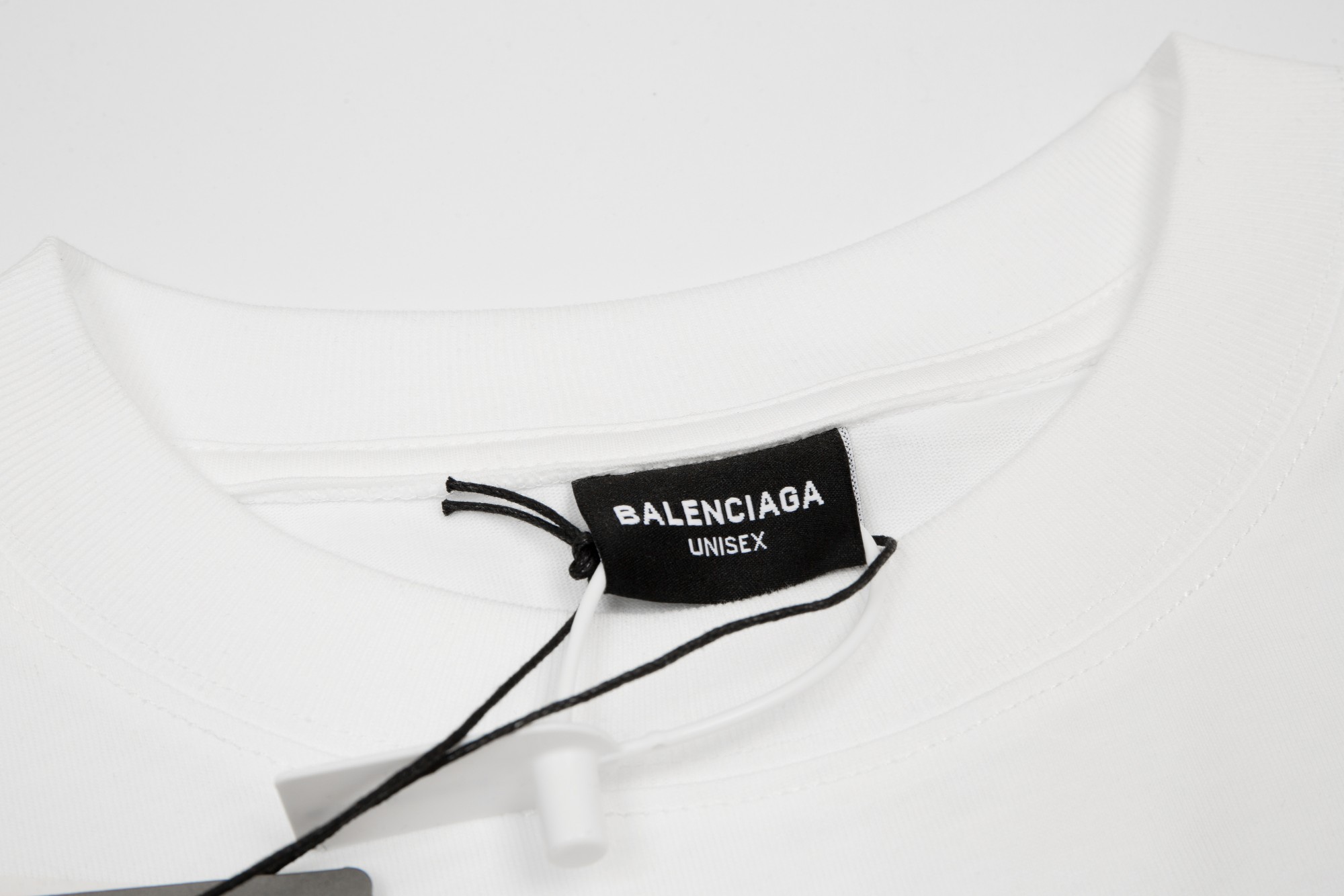 Balenciaga Double B Logo Reversible Short Sleeve T-Shirt White 6.14
