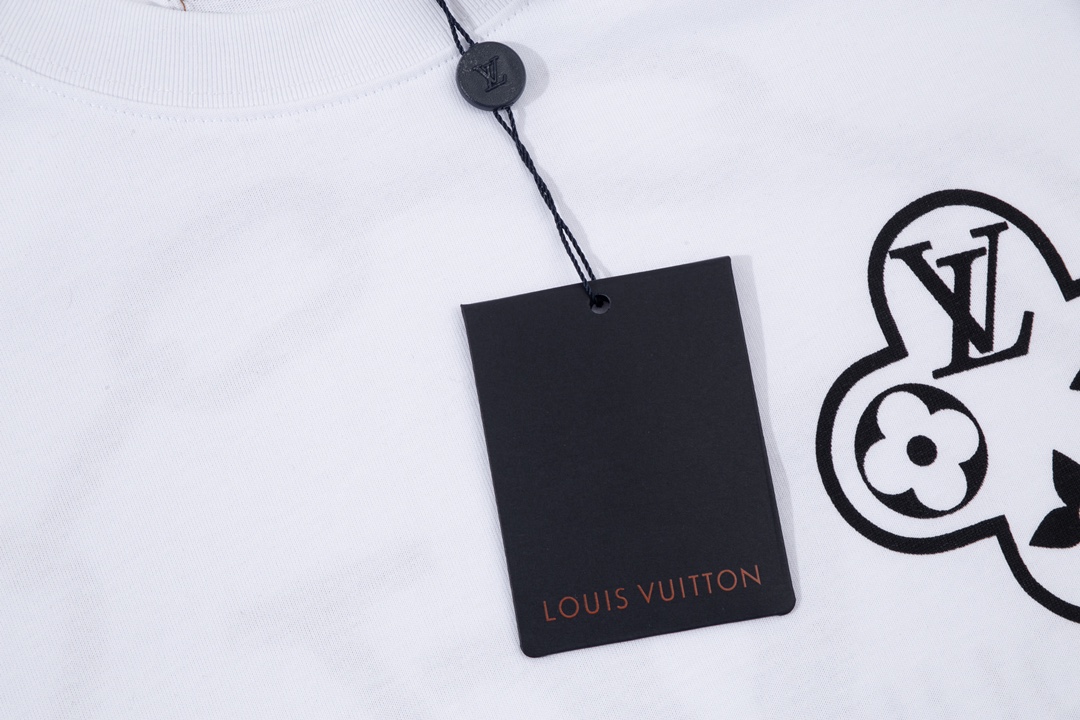 Louis Vuitton Double Sided Logo Print Classic Pattern White 6.14