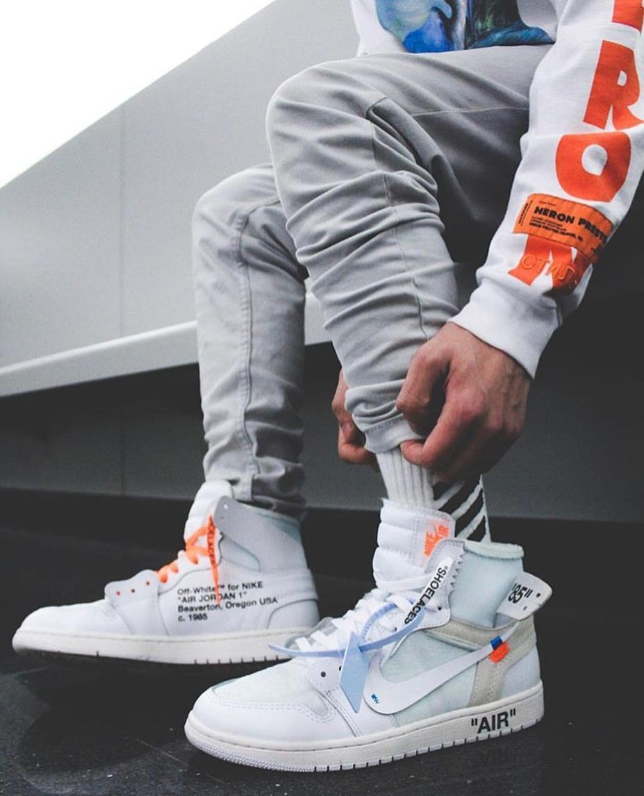 【Clearance】 Jordan 1 Retro High Off-White White（US7）