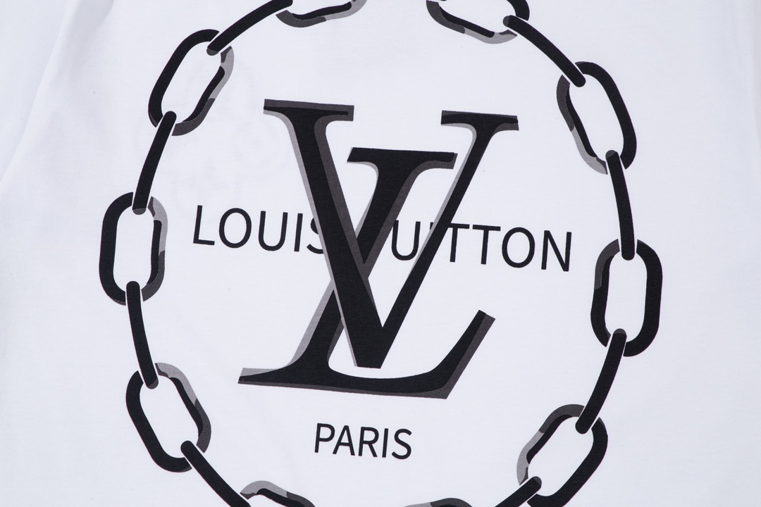 Louis Vuitton Double Sided Logo Print Classic Pattern White 6.14