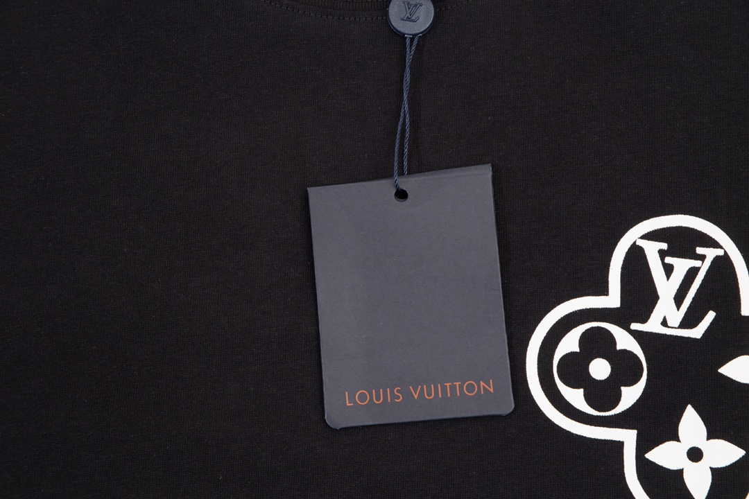 Louis Vuitton Double Sided Logo Print Classic Pattern Black 6.14