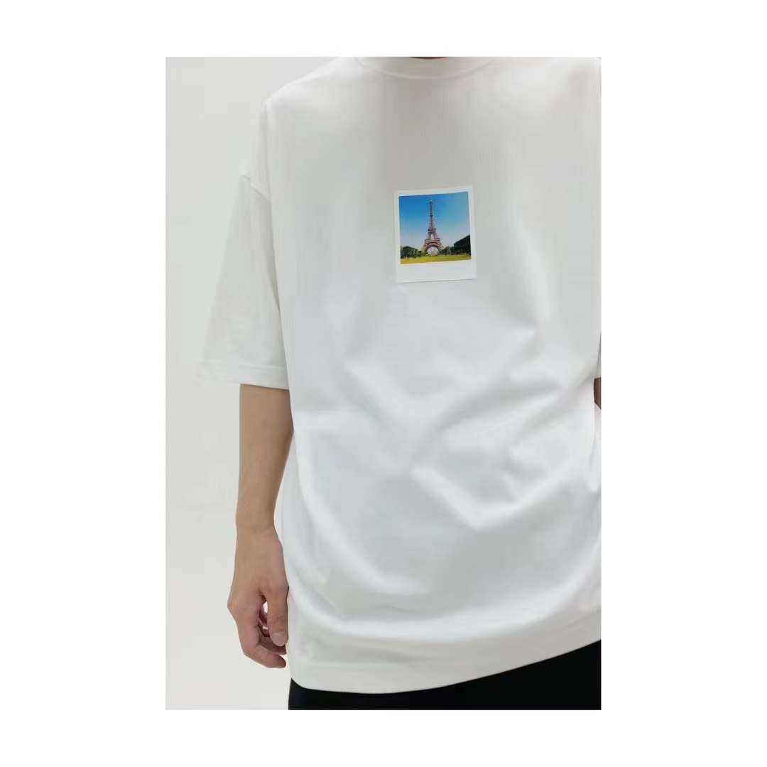 Balenciaga SS23 Architectural Print Short Sleeve T-Shirt White 5.23