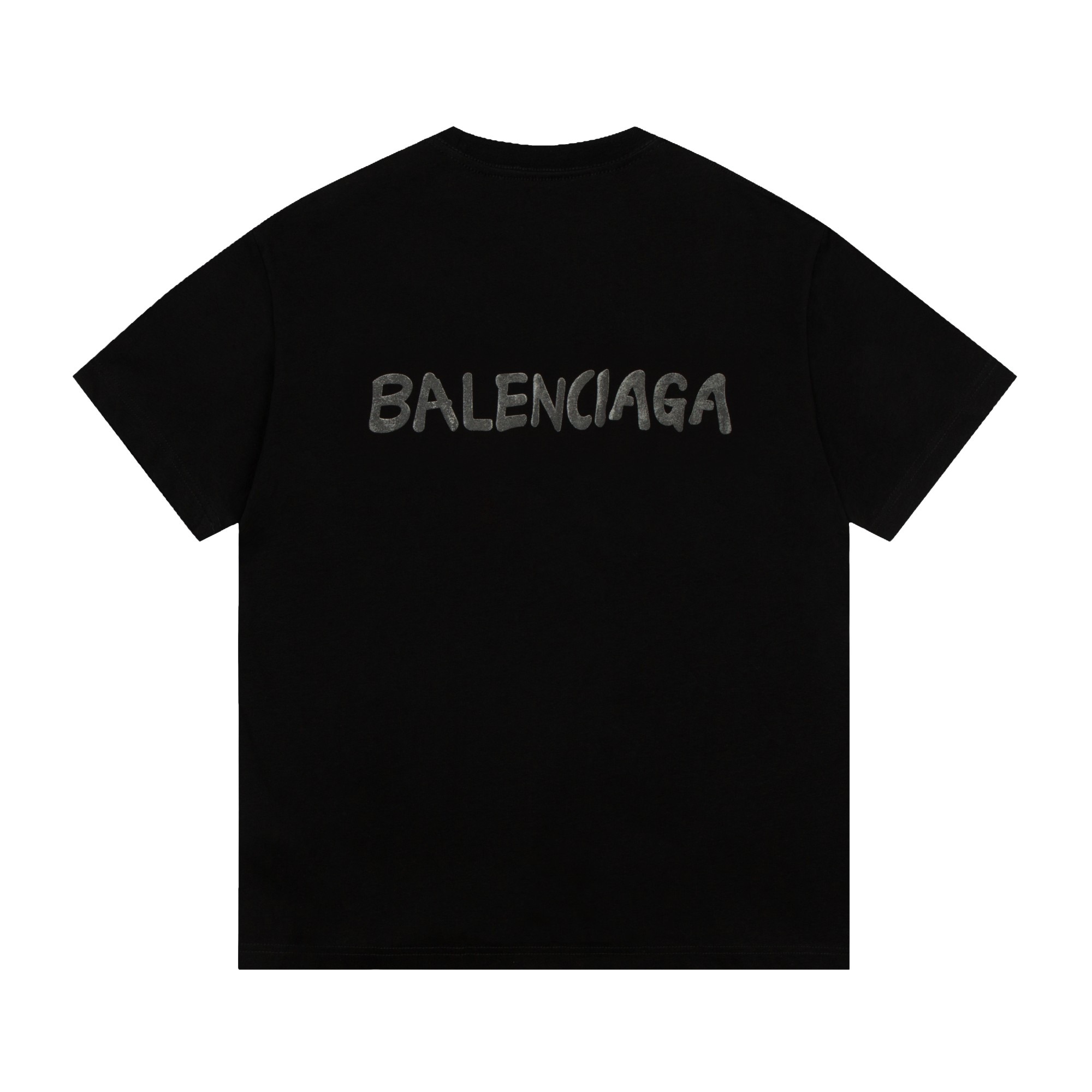 Balenciaga Double B Logo Reversible Short Sleeve T-Shirt Black 6.14