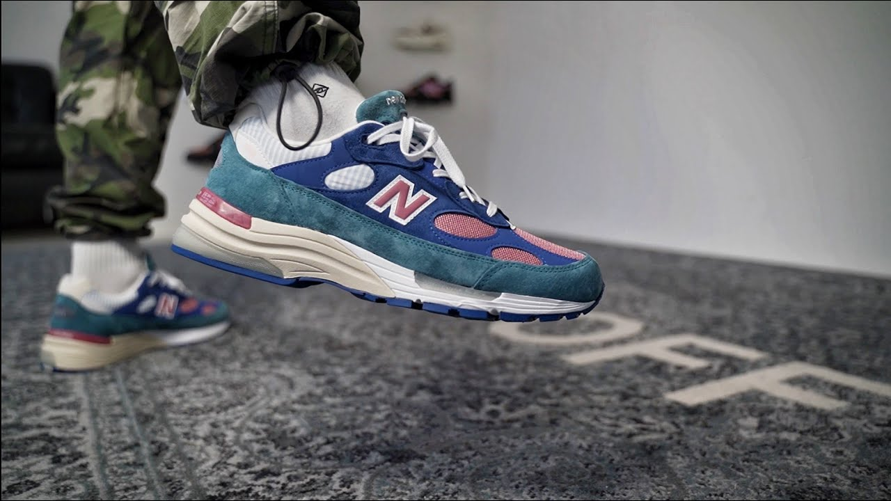 New Balance 992 Blue Teal Rose