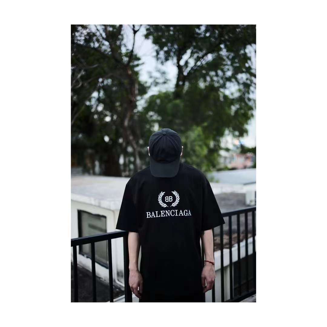 BB Balenciaga logo print T-Shirt Black 5.16