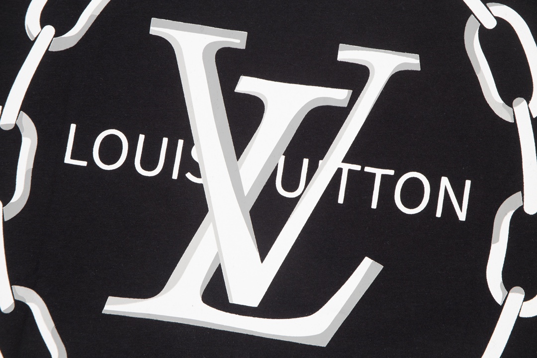 Louis Vuitton Double Sided Logo Print Classic Pattern Black 6.14
