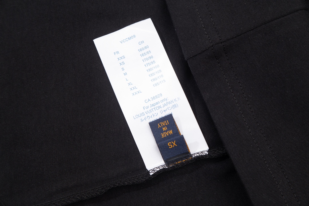 复制Louis Vuitton 23ss Front and Back Graphic Print Short Sleeve T-Shirt Black 6.14