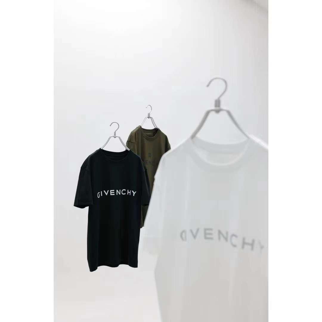 Givenchy FW22 lettering logo print T-shirt Brown 5.16