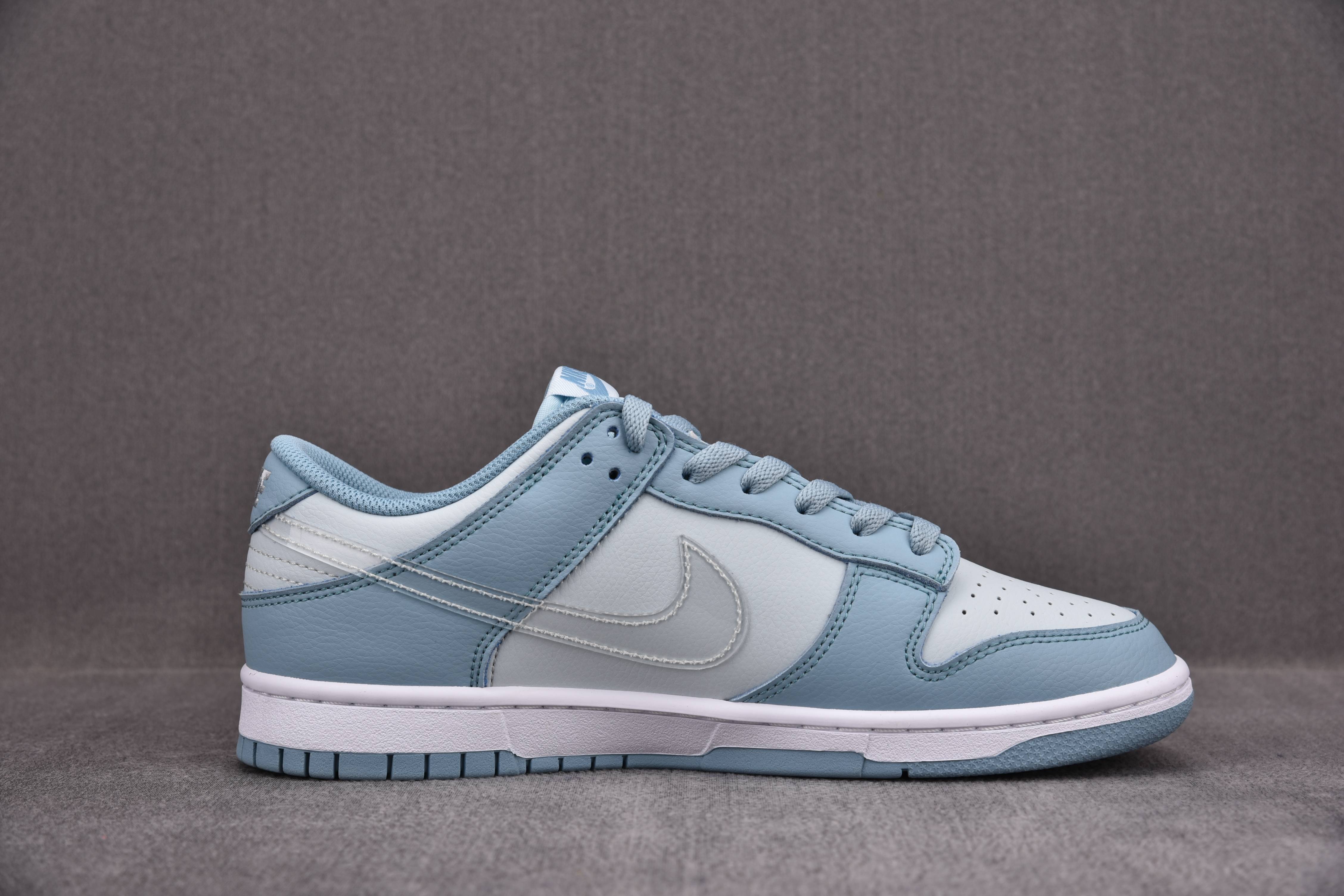 Nike Dunk Low Clear Blue Swoosh