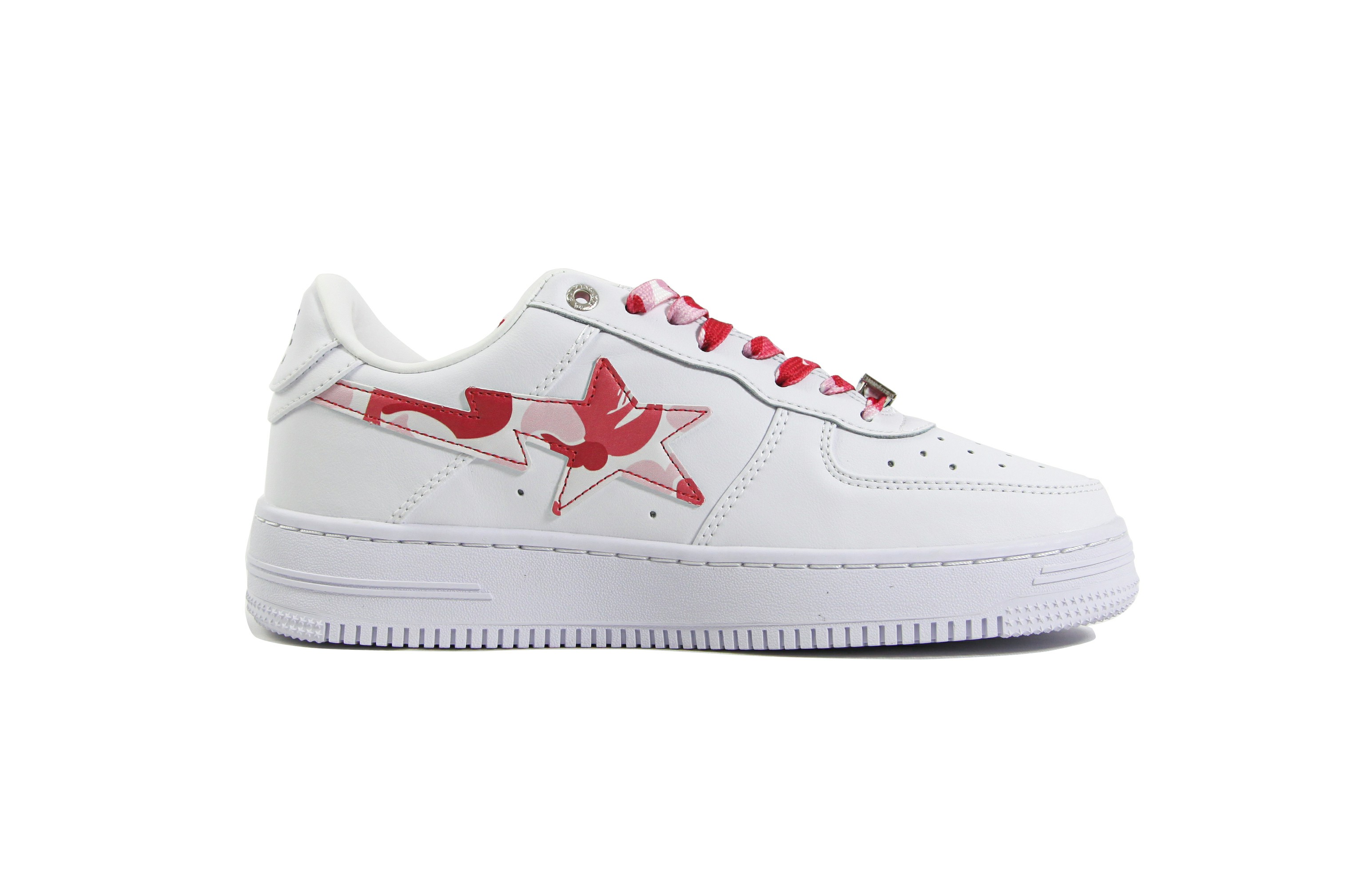 A Bathing Ape Bape Sta Low White ABC Camo Pink