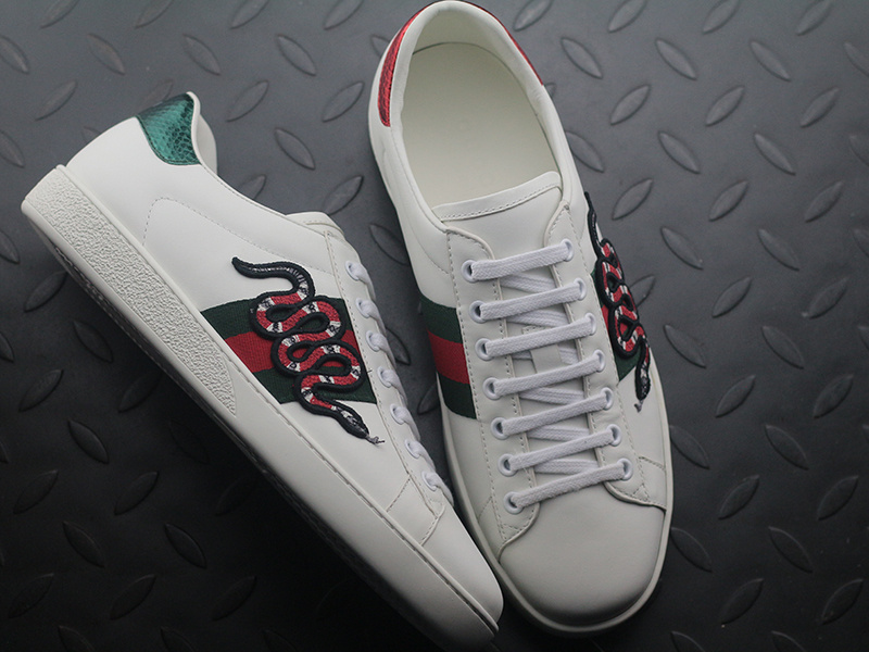 【Clearance】 Guci White Snake New Ace Sneakers（EU42=270MM）