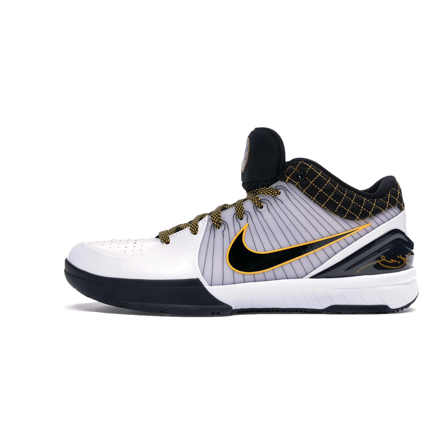 Nike Kobe 4 Protro White Black Del Sol