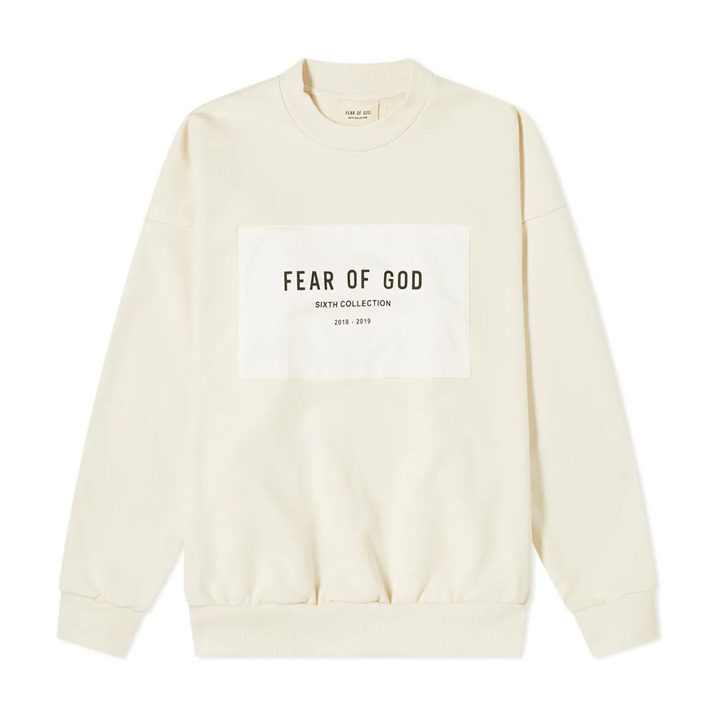 FEAR OF GOD PATCH LOGO CREW SWEAT