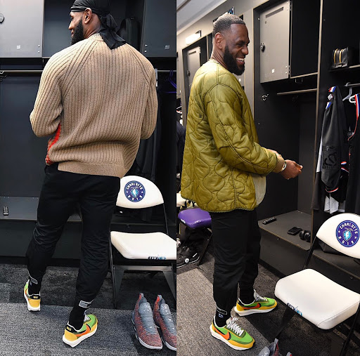 【Clearance】Nike LD Waffle Sacai Green Multi (US8)