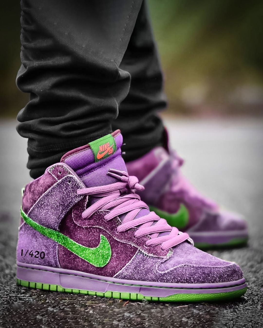 Nike SB Dunk High Reverse Skunk 420 (Special Box)