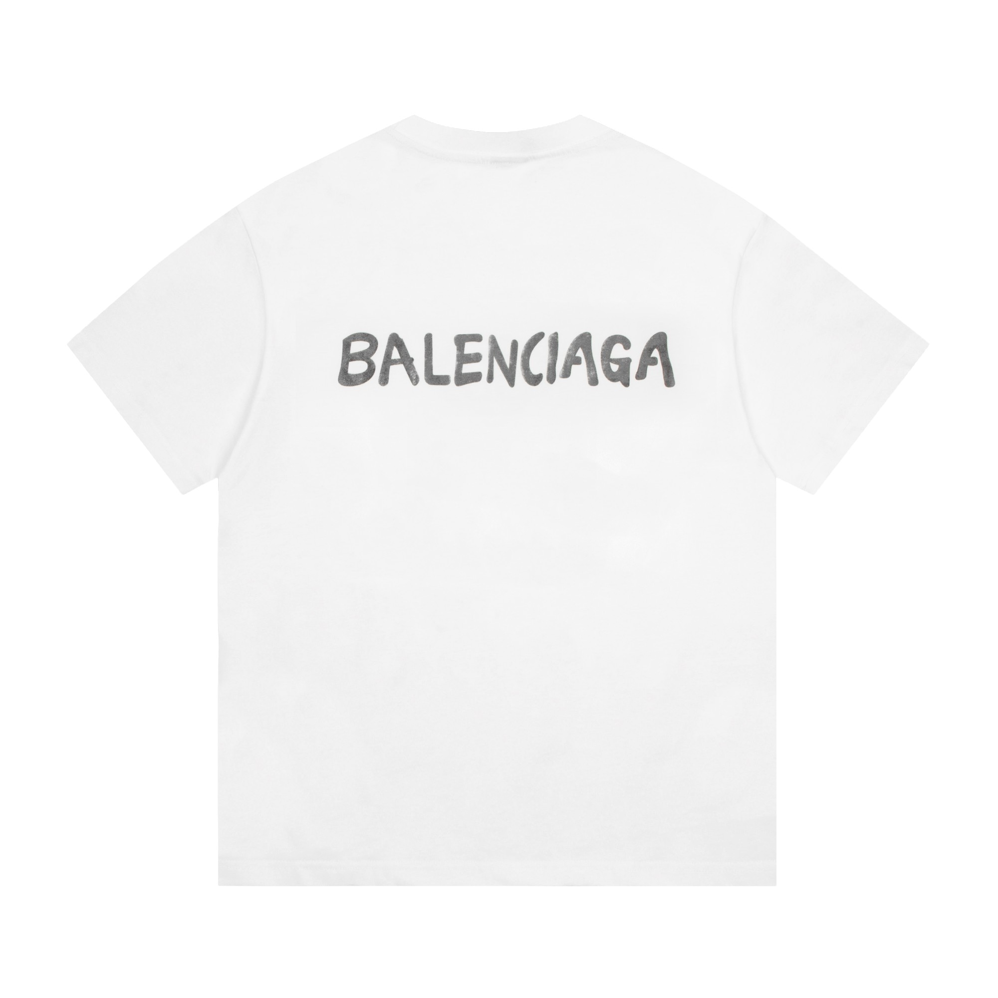 Balenciaga Double B Logo Reversible Short Sleeve T-Shirt White 6.14