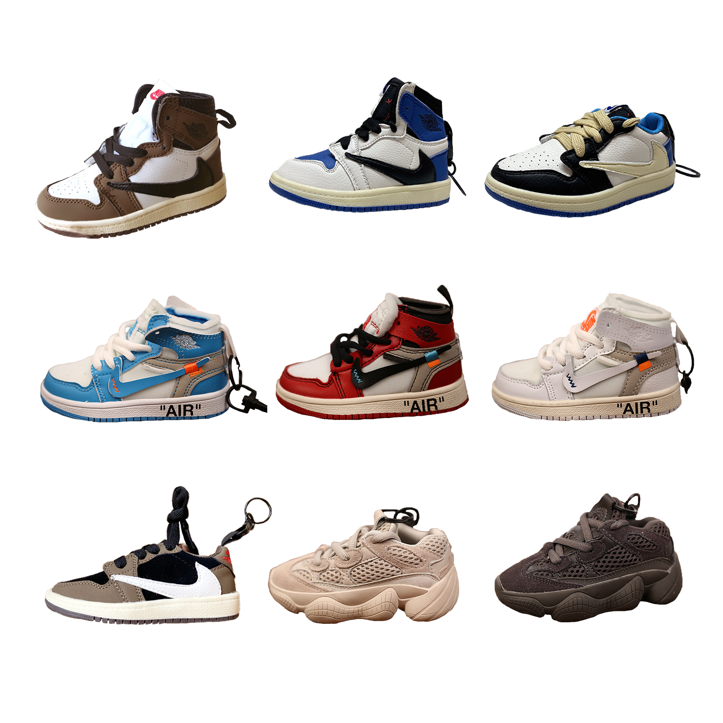 Jordan Travis Scott Yeezy Off-White Backpack Ornaments (ONLY SHIP WITH SNEAKER OR CLOTH)