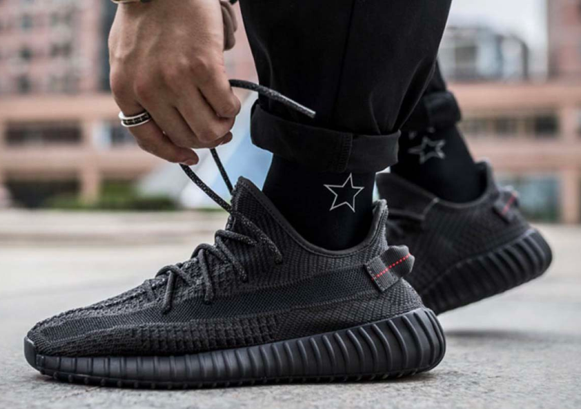 【Clearance】adidas Yeezy Boost 350 V2 Static Black Reflective (US5)