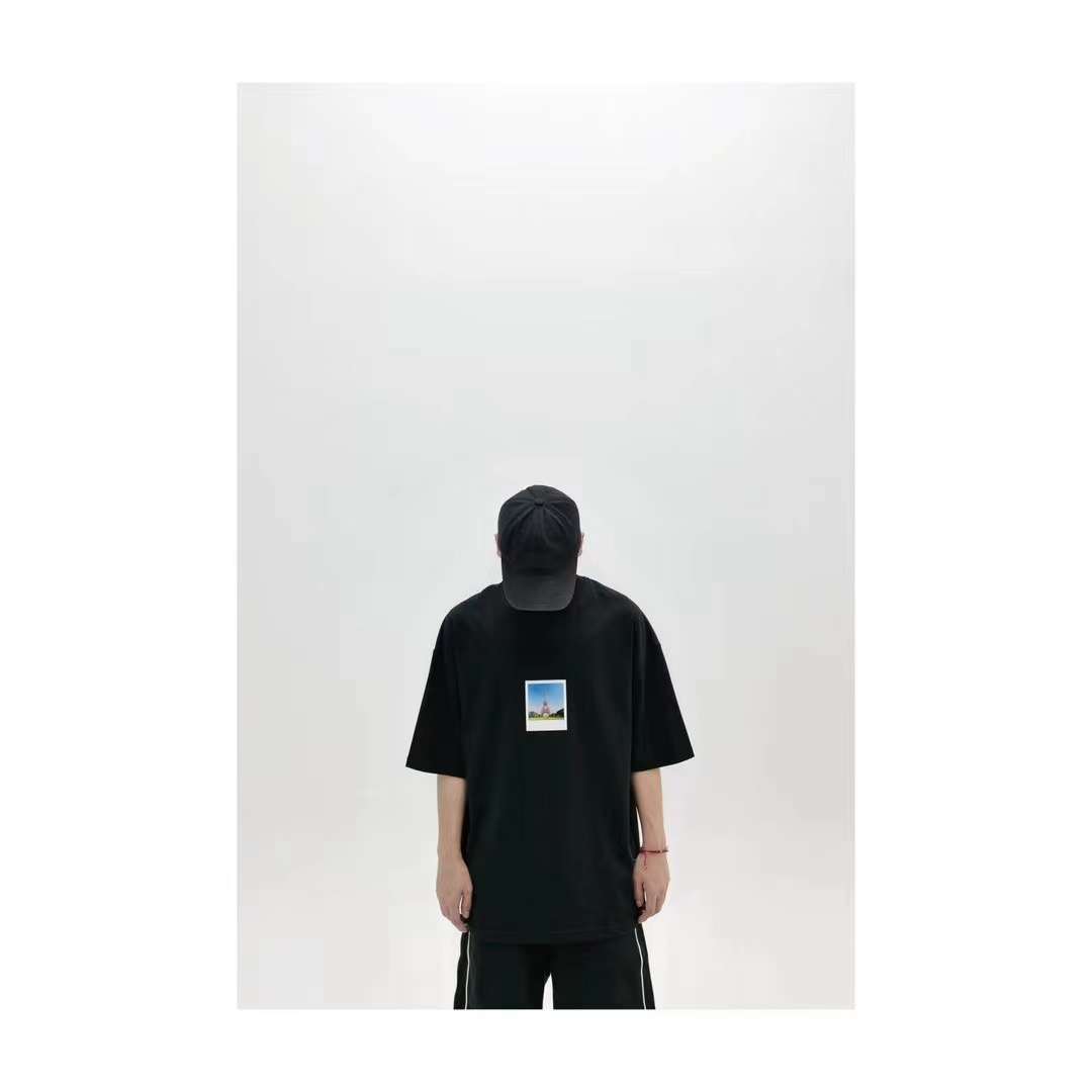 Balenciaga SS23 Architectural Print Short Sleeve T-Shirt Black 5.23