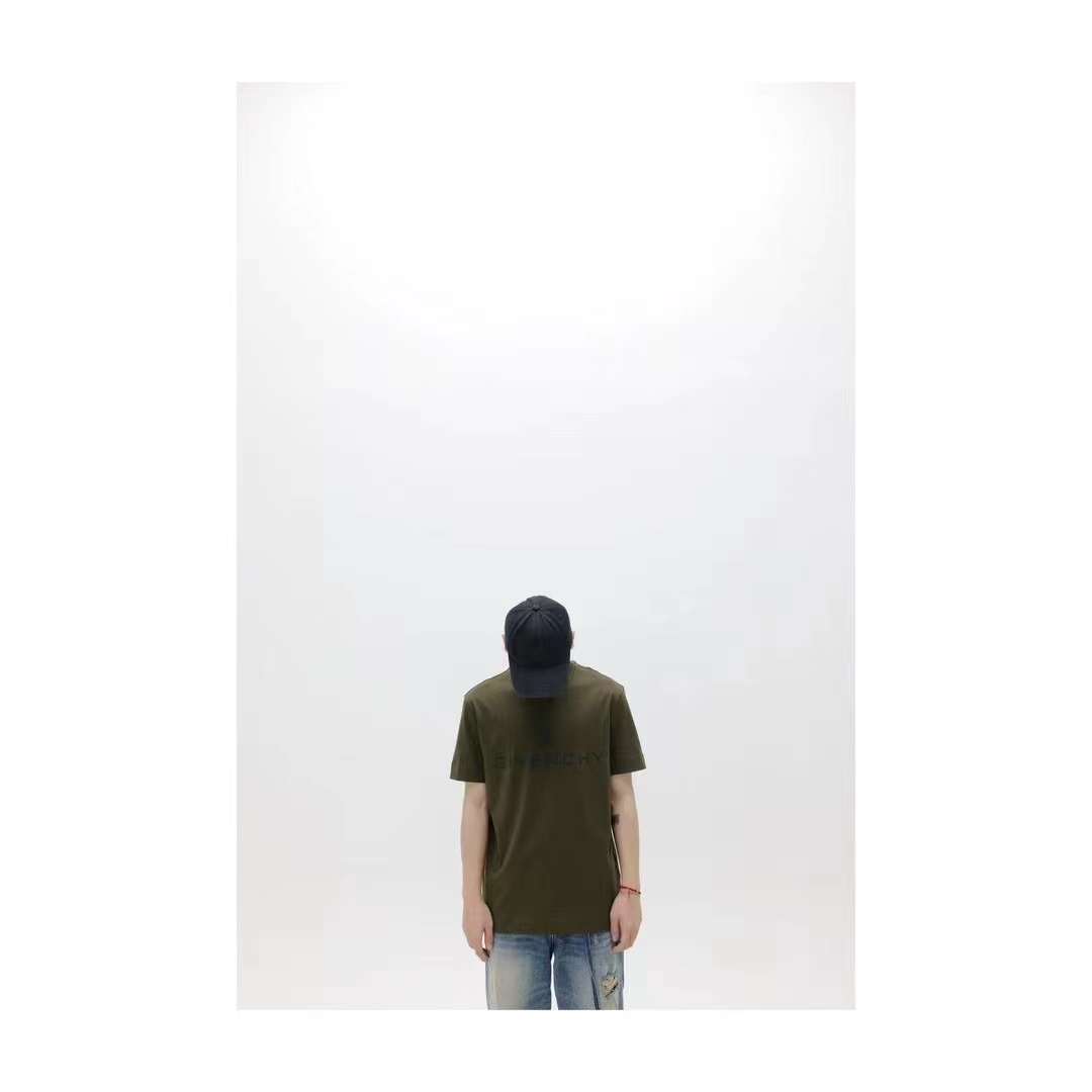 Givenchy FW22 lettering logo print T-shirt Brown 5.16