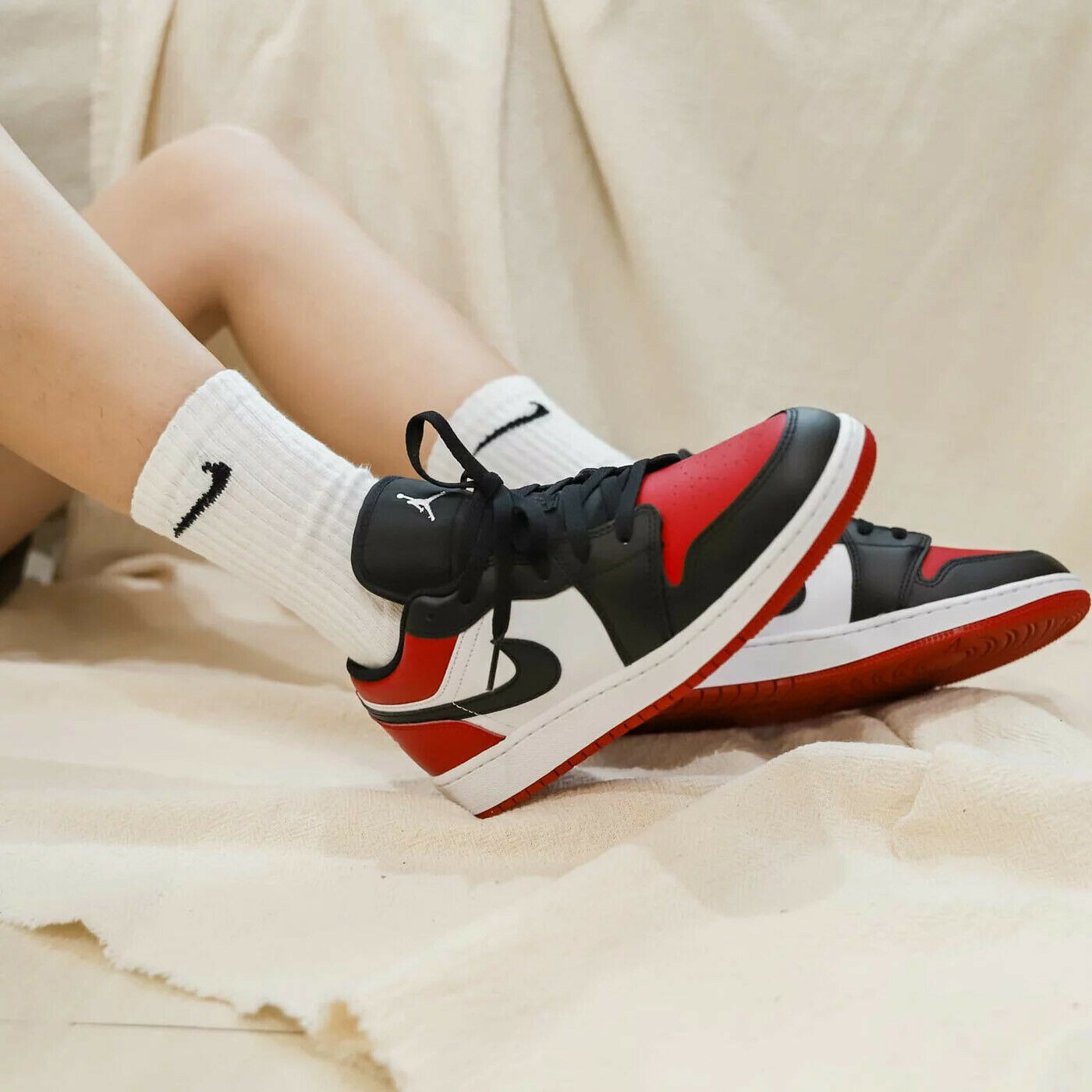【Clearance】 Jordan 1 Low Bred Toe（US10）