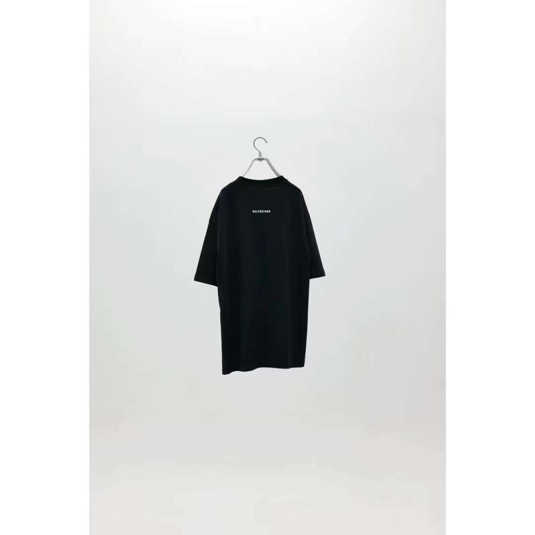 Balenciaga SS23 limited edition coffee cup print short-sleeved T-shirt black 5.23