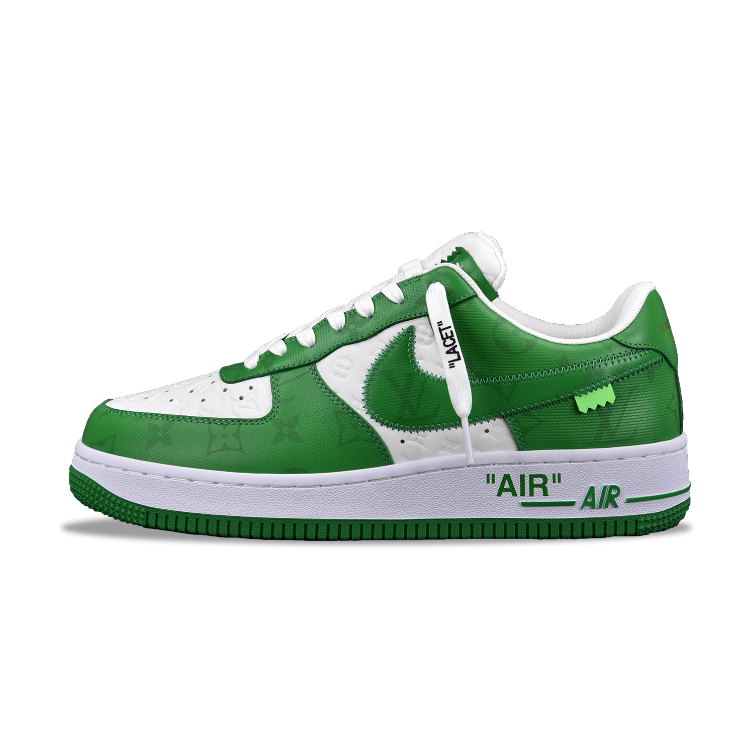 Nike Air Force 1 Low Louis Vuitton Royal White Green (Be careful about the size!!)