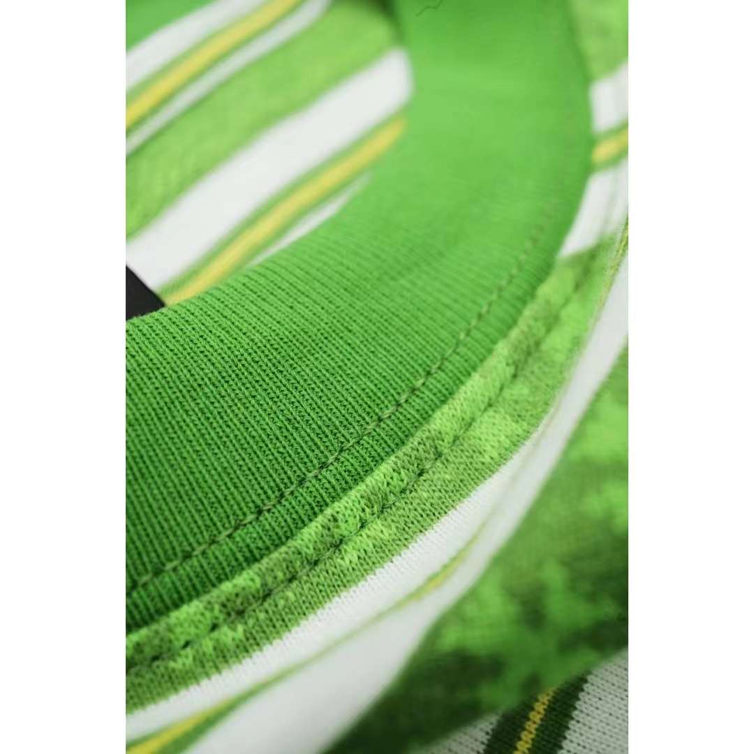 Chrome Hearts Knit Gingham Embroidered T-Shirt Green 5.16