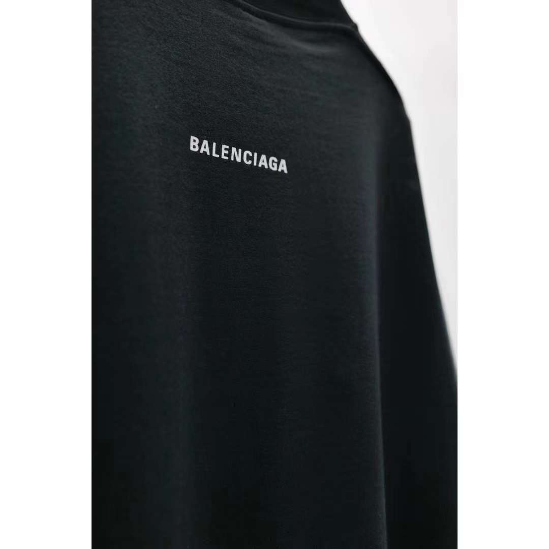 Balenciaga SS23 limited edition coffee cup print short-sleeved T-shirt black 5.23