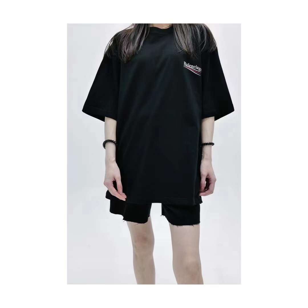 Balenciaga Political Campaign Short Sleeve Black 5.16