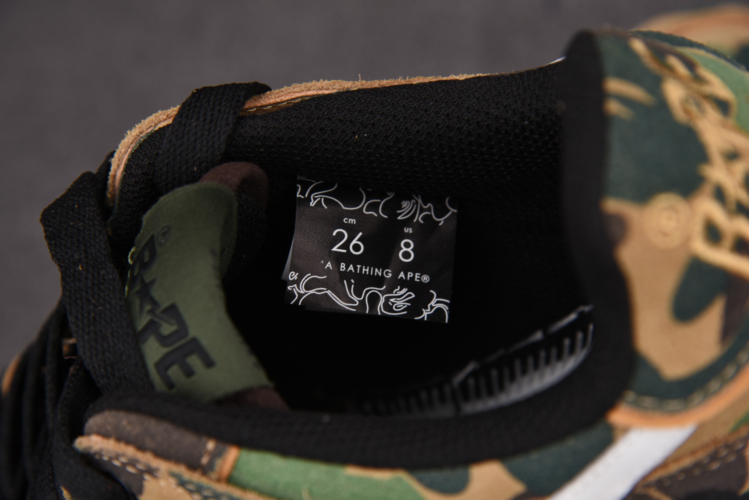 A Bathing Ape Bape SK8 Sta ABC Camo Green