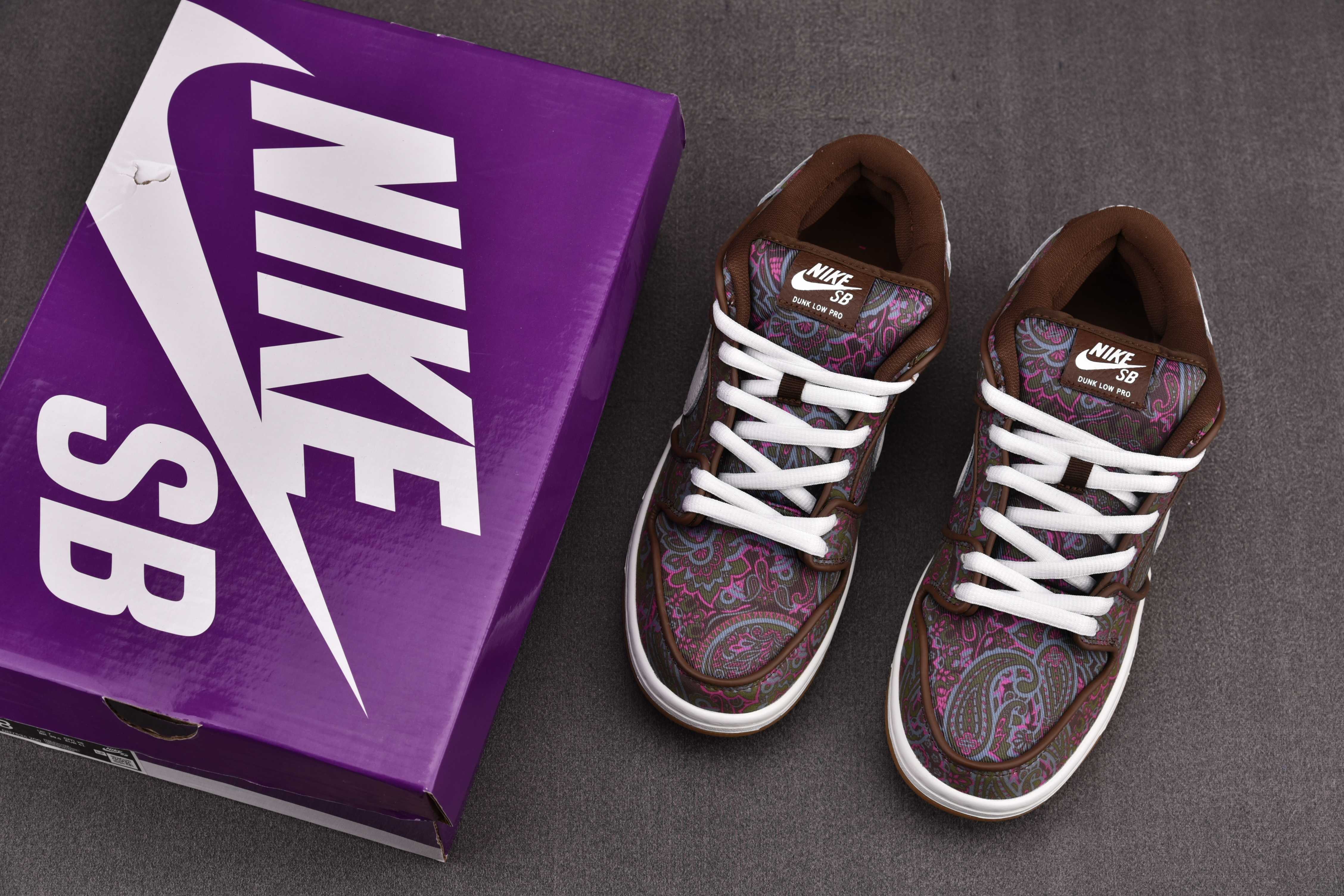 Nike SB Dunk Low Pro Paisley Brown