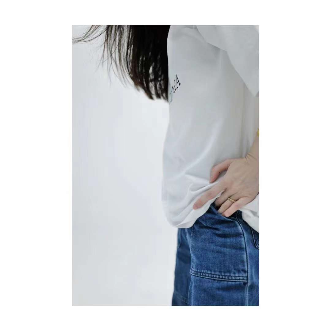 BB Balenciaga logo print T-Shirt White 5.16