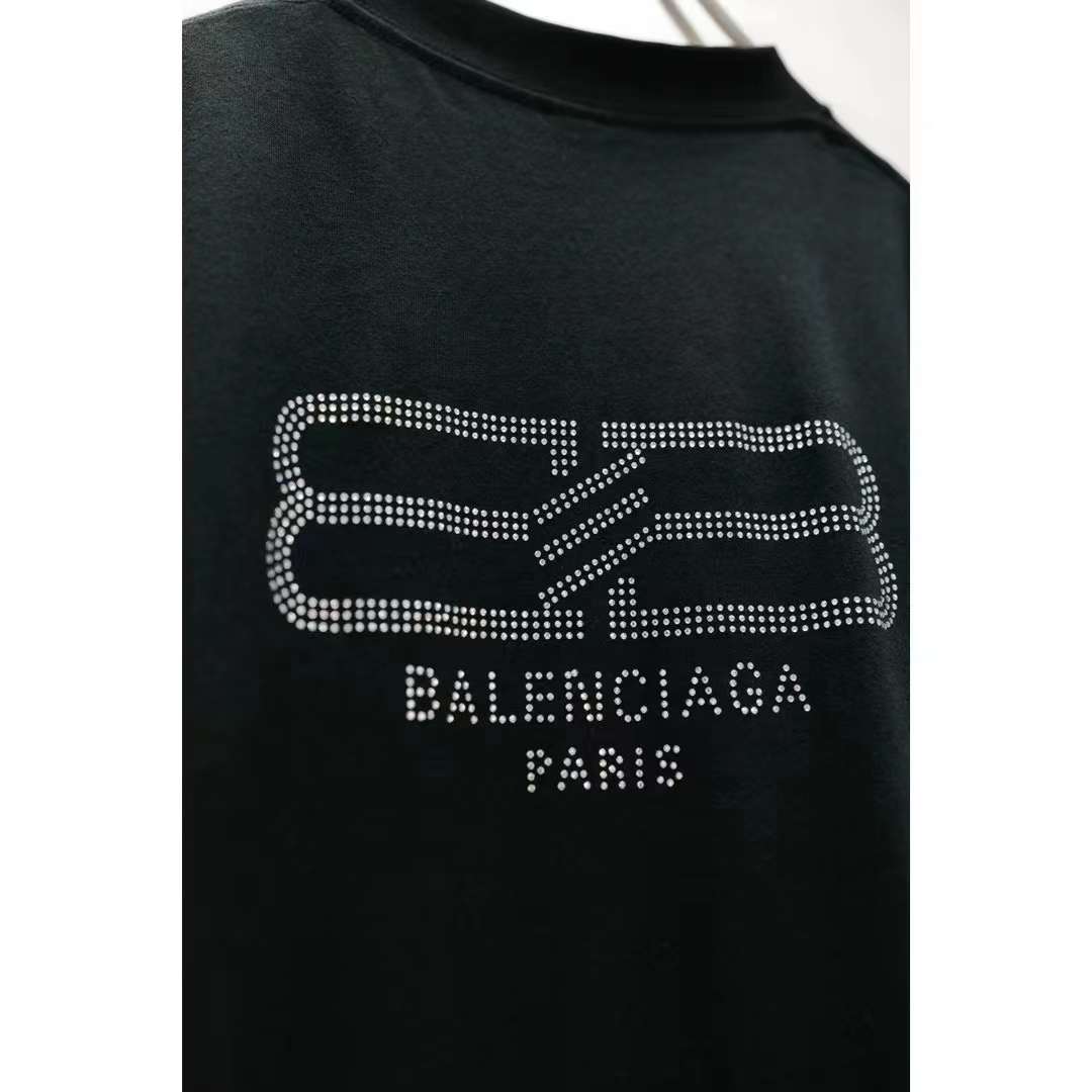 Balenciaga Cotton Short Sleeves Logo Luxury T-Shirts 5.23