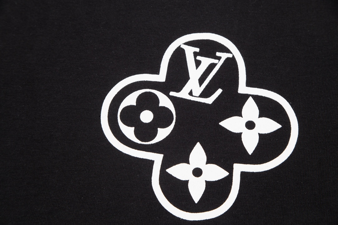 Louis Vuitton Double Sided Logo Print Classic Pattern Black 6.14