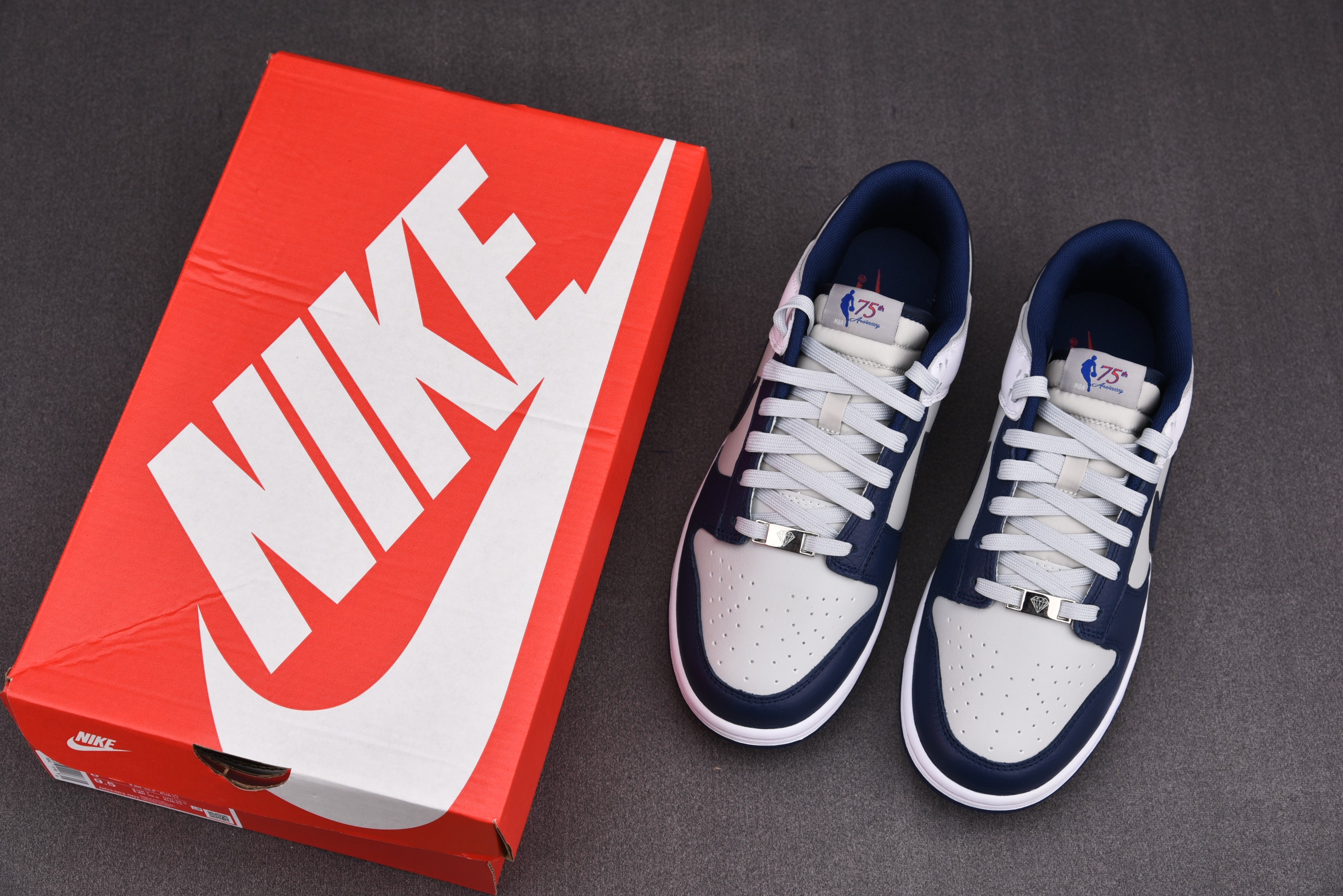 Nike Dunk Low EMB NBA 75th Anniversary Brooklyn Nets