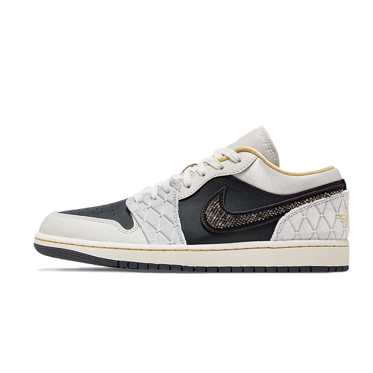 Jordan 1 Low Beaded Swoosh