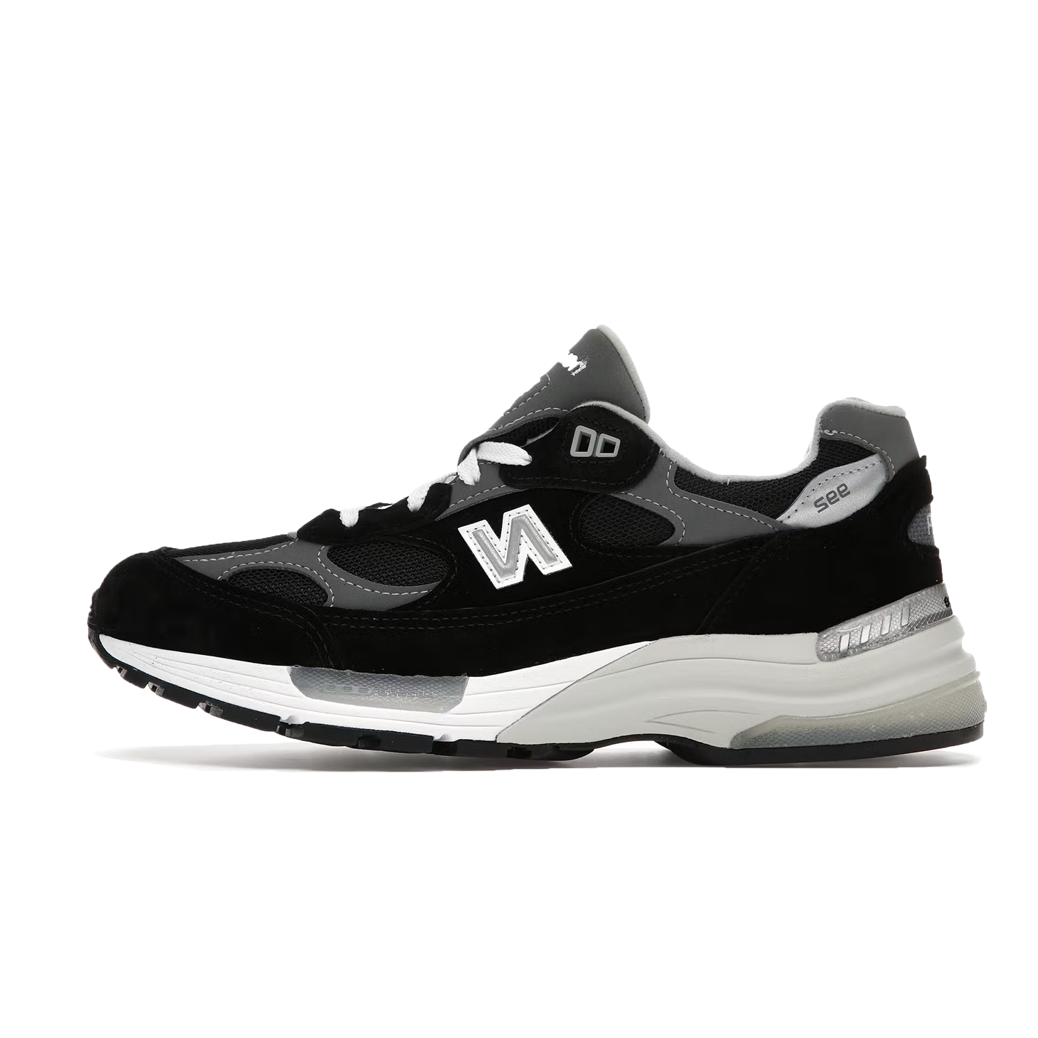 New Balance 992 Black Grey Suede