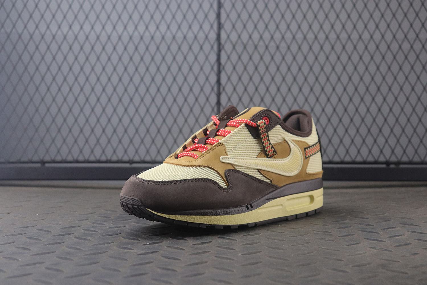 【Clearance】 Nike Air Max 1 Travis Scott Cactus Jack Baroque Brown（US9）