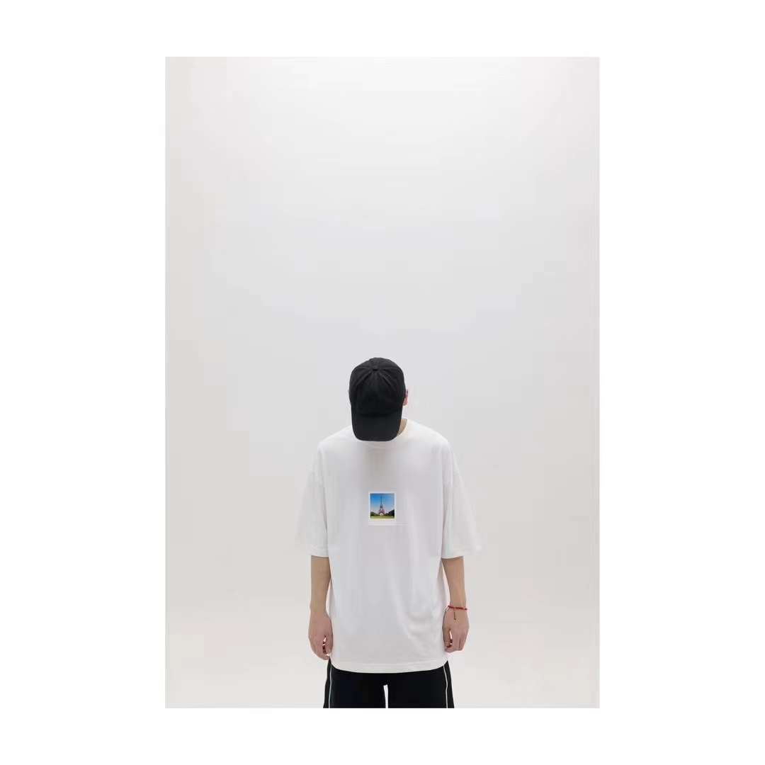 Balenciaga SS23 Architectural Print Short Sleeve T-Shirt White 5.23