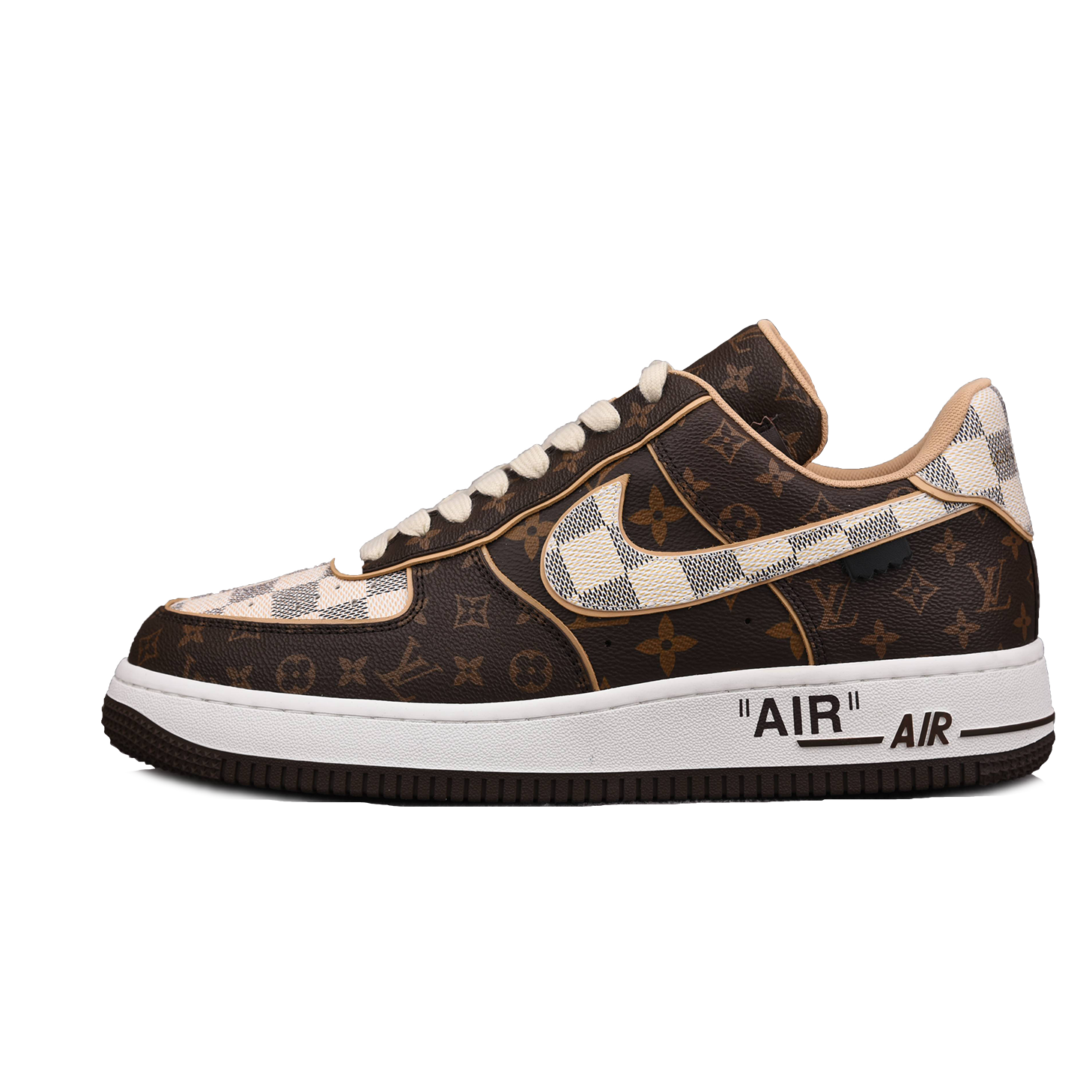 Nike Air Force 1 Low Louis Vuitton Off-White Monogram Brown Damier Azur (Be careful about the size!!)