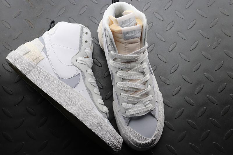 Nike Blazer High Sacai White Grey
