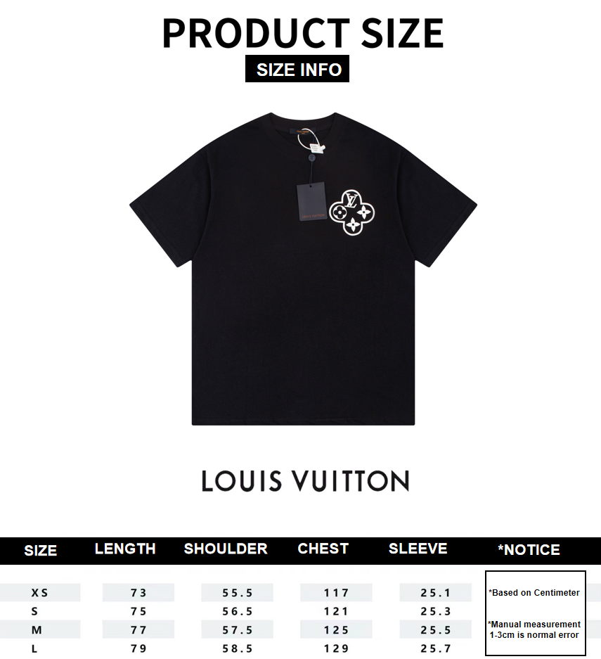 Louis Vuitton Double Sided Logo Print Classic Pattern Black 6.14