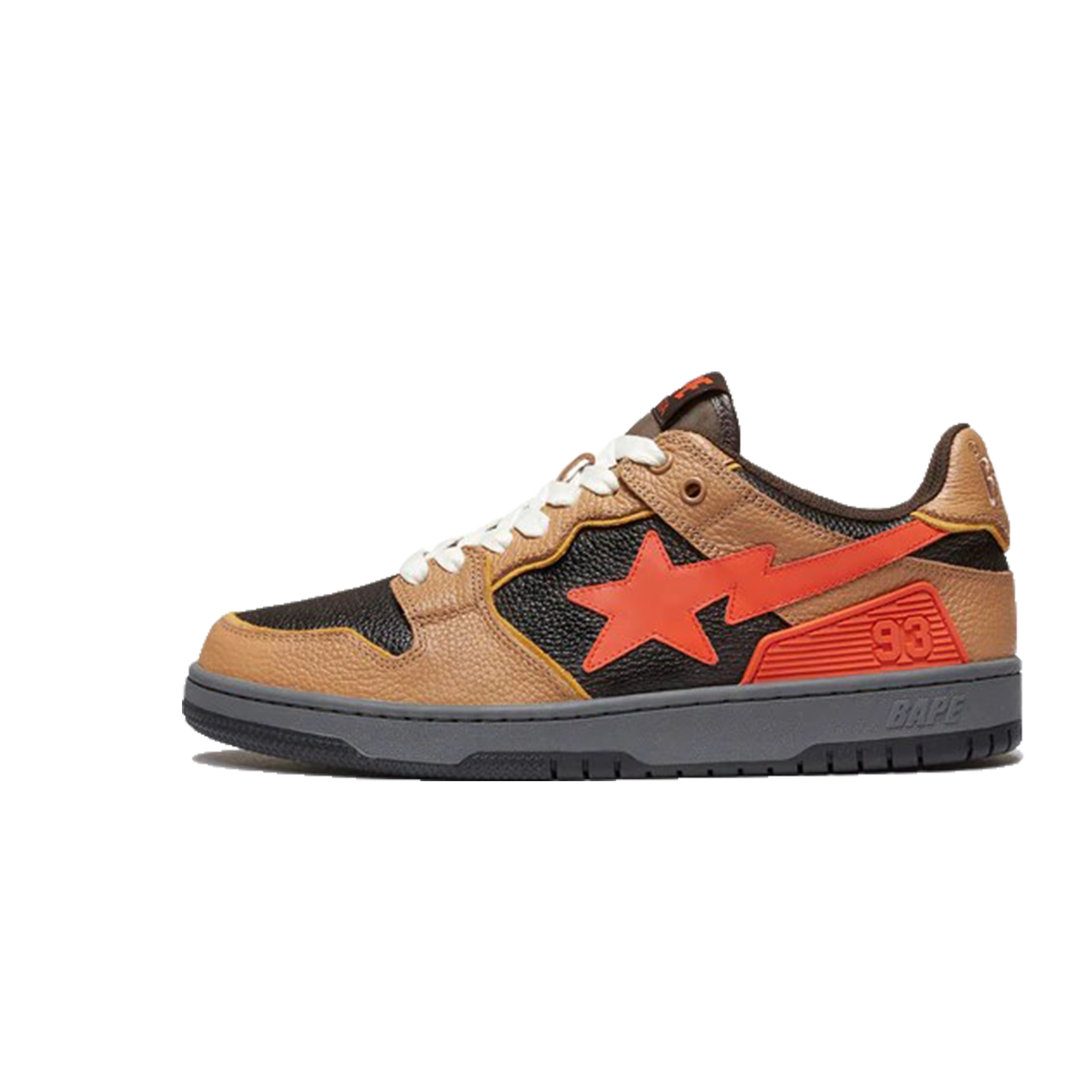 A BATHING APE BAPE SK8 STA Yellow Brown