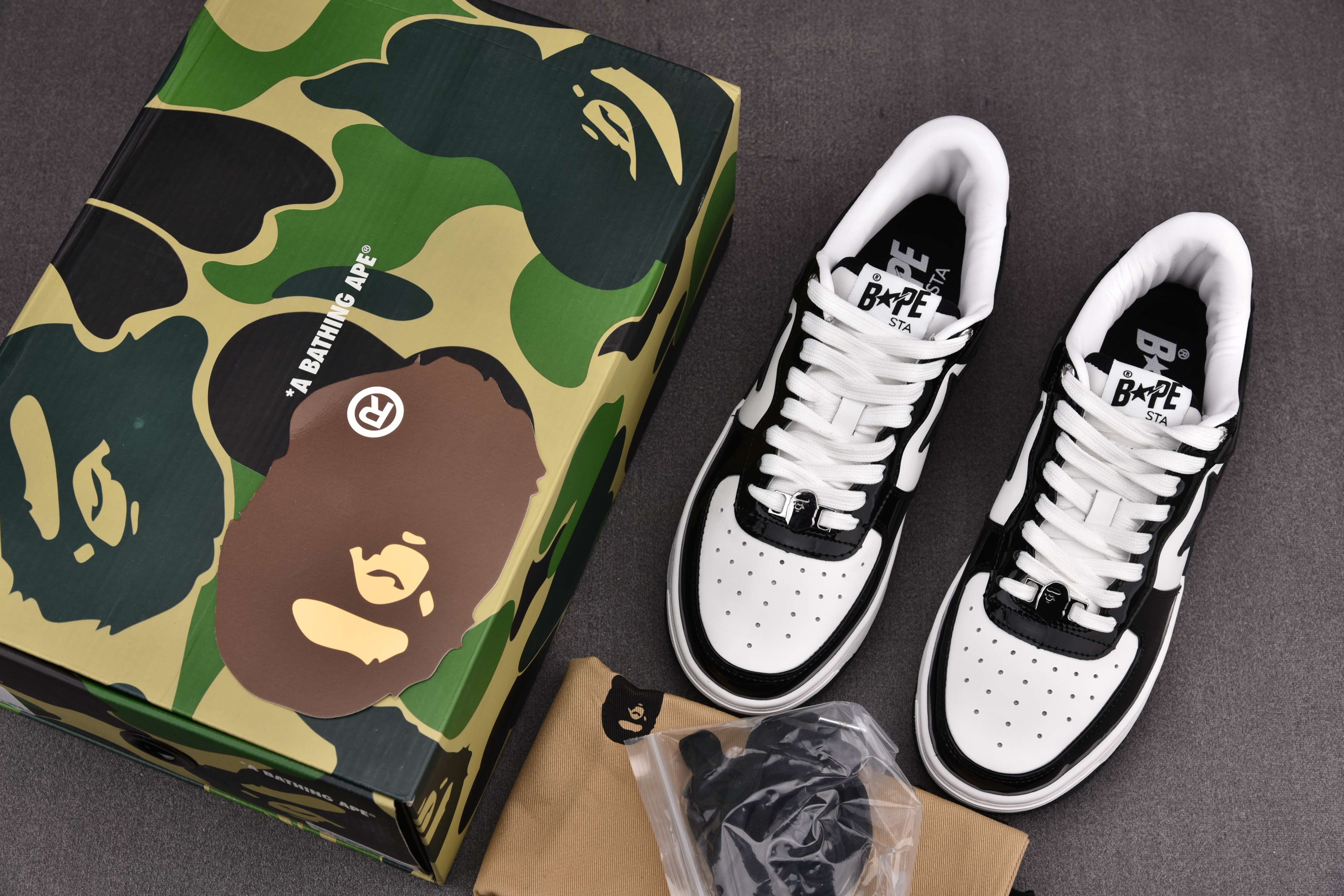 A Bathing Ape Bape Sta Low Black