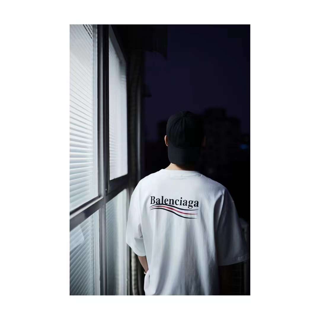 Balenciaga Political Campaign Short Sleeve White 5.16